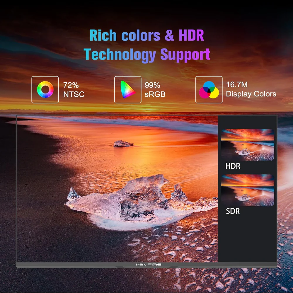 MINIFIRE MF27X3 27" FHD Monitor 100Hz Type-C HDMI DP - Image 7