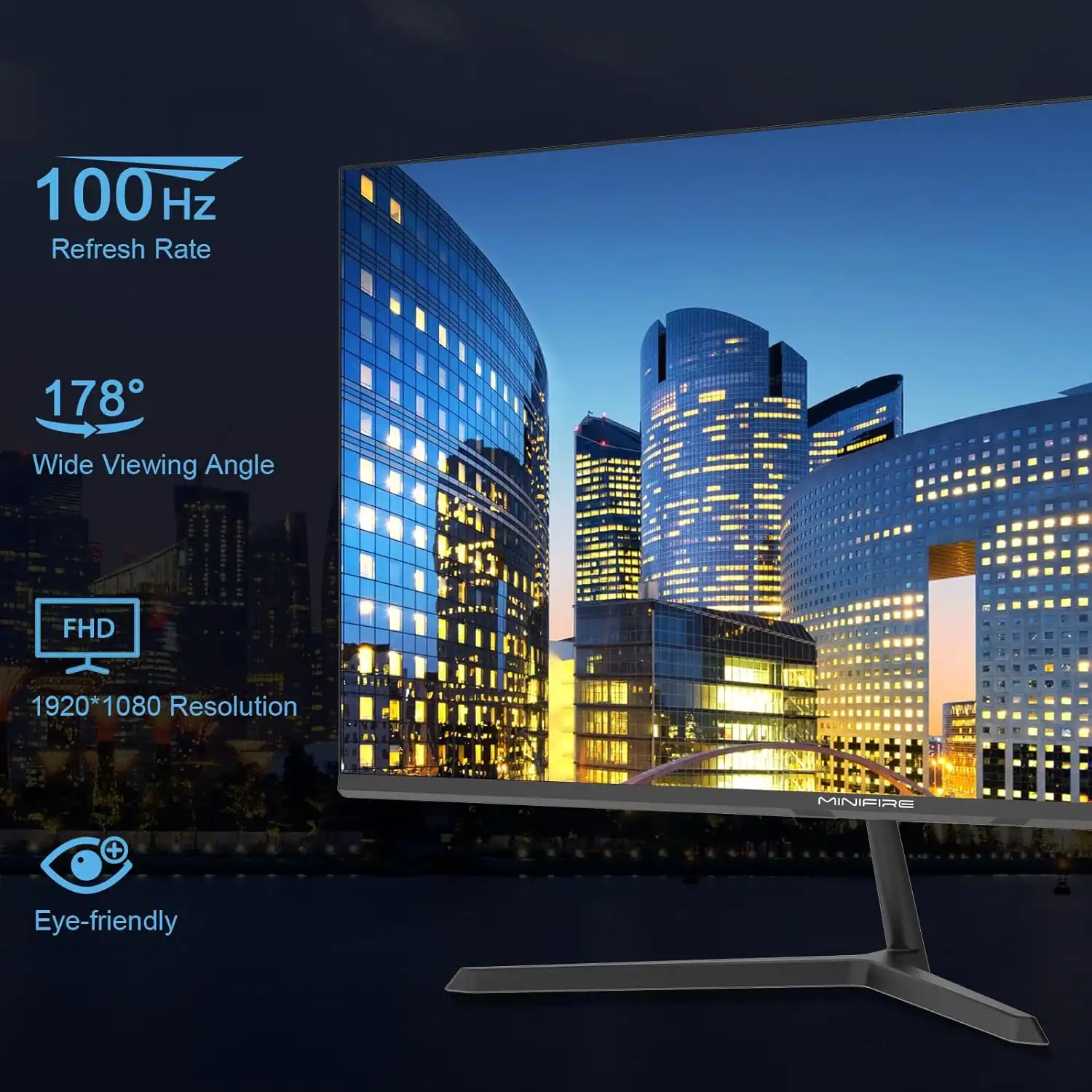 MINIFIRE MF24X3AL 24" FHD Monitor 100Hz Type-C HDMI - Image 2