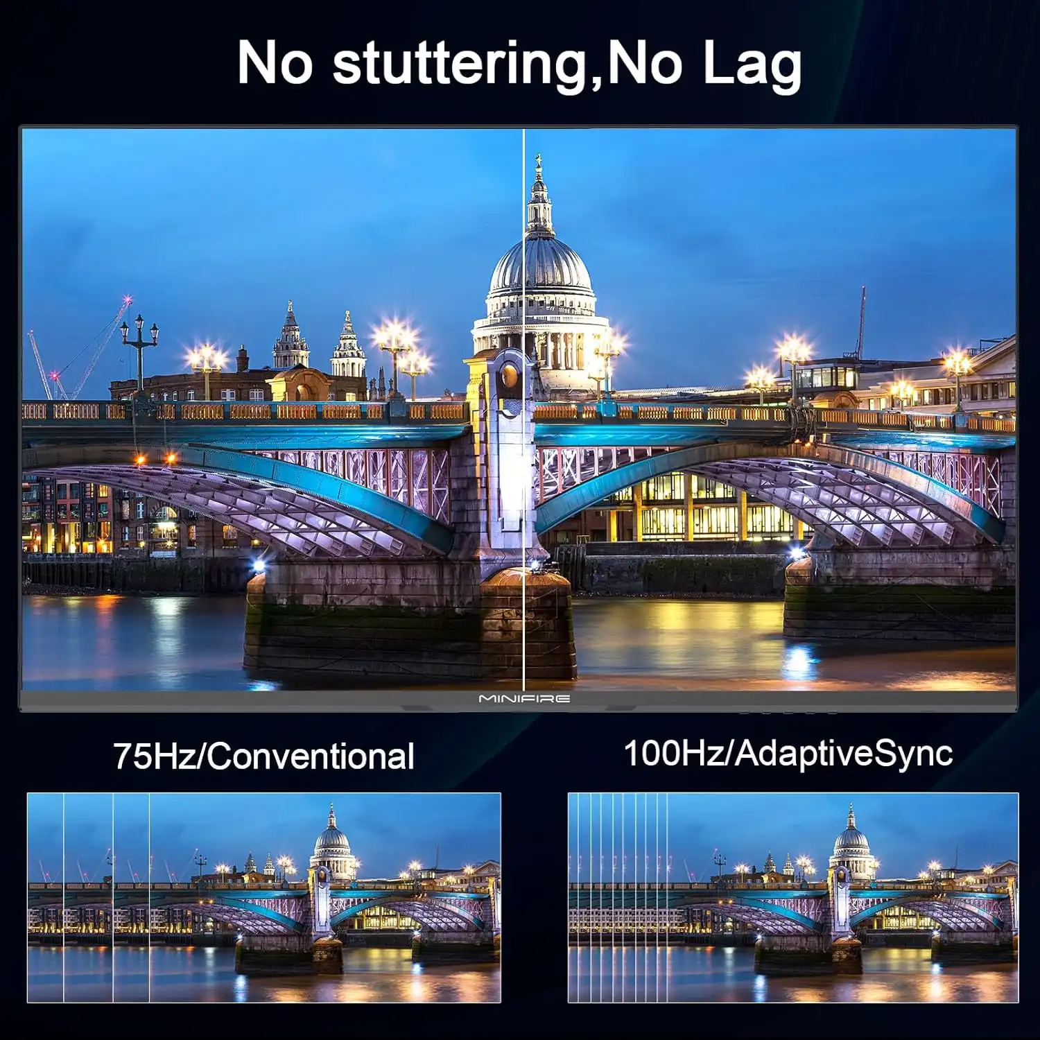 MINIFIRE MF24X3AL 24" FHD Monitor 100Hz Type-C HDMI - Image 3