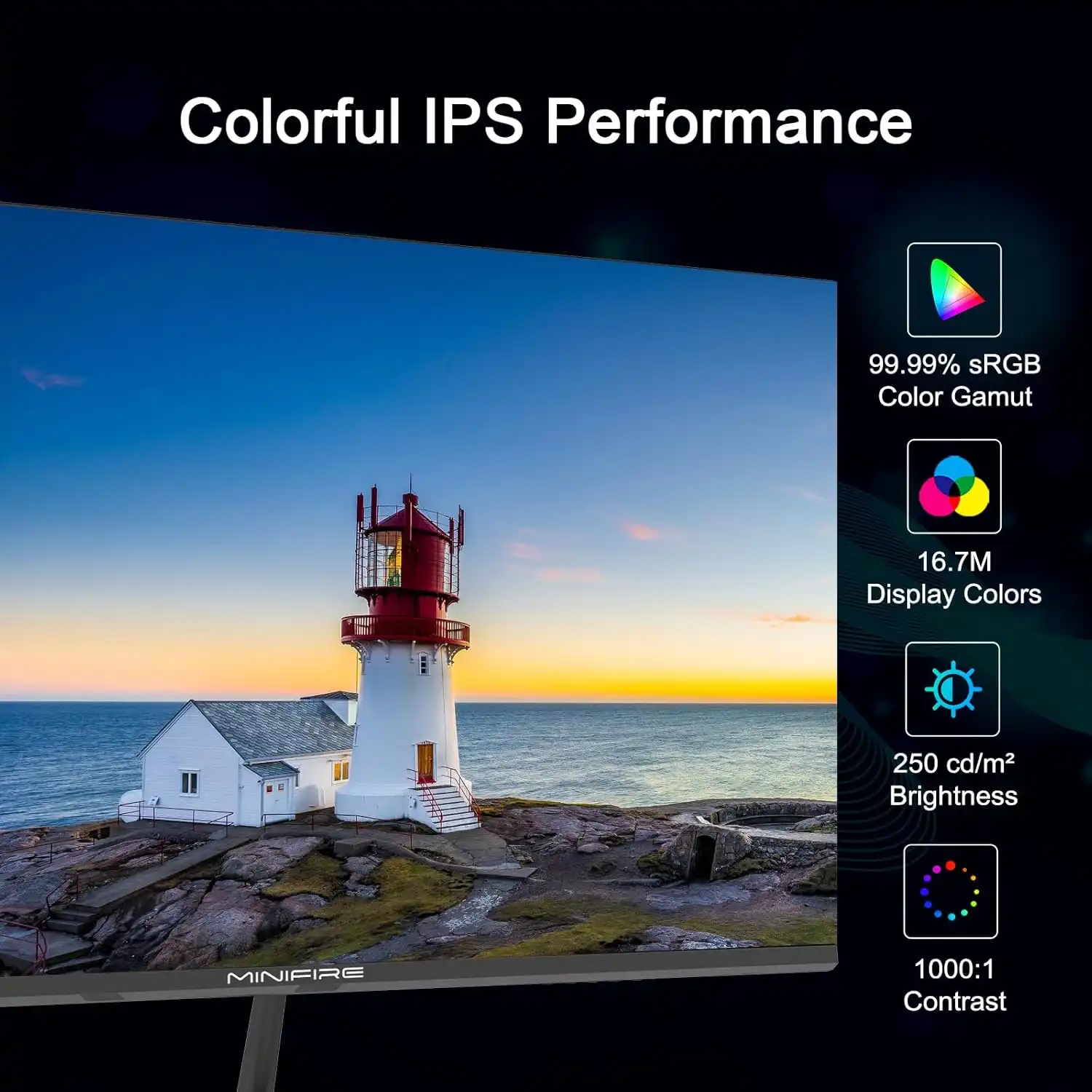 MINIFIRE MF24X3AL 24" FHD Monitor 100Hz Type-C HDMI - Image 5