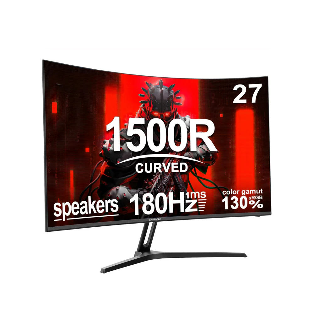 MINIFIRE MFG27C1 27” Curved FHD Monitor – 180Hz, HDMI + DP