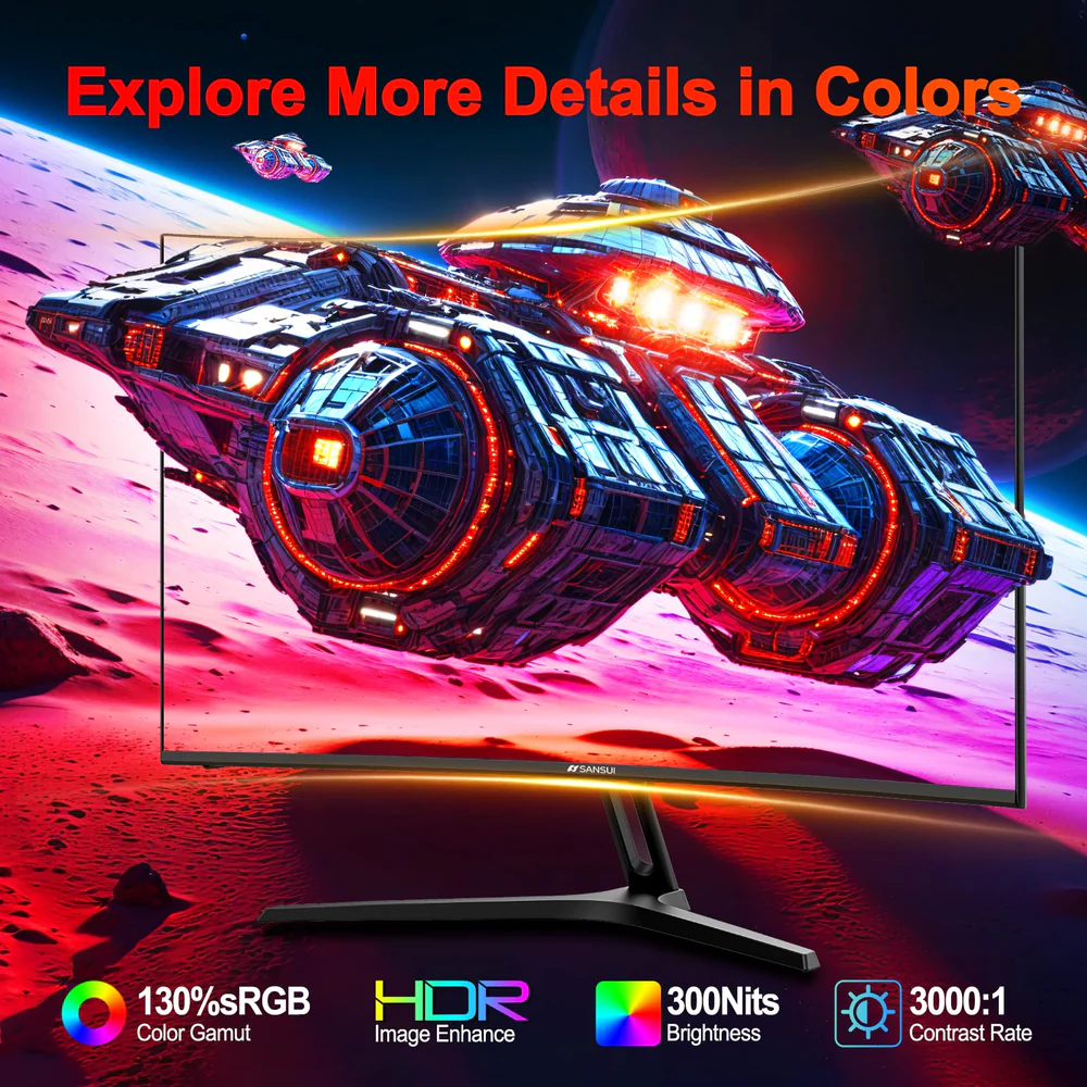 MINIFIRE MFG27C1 27” Curved FHD Monitor – 180Hz, HDMI + DP - Image 7