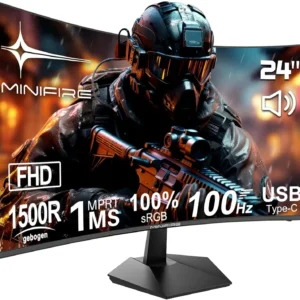 MINIFIRE MF24C1 24" Curved FHD Monitor 100Hz Type-C HDMI