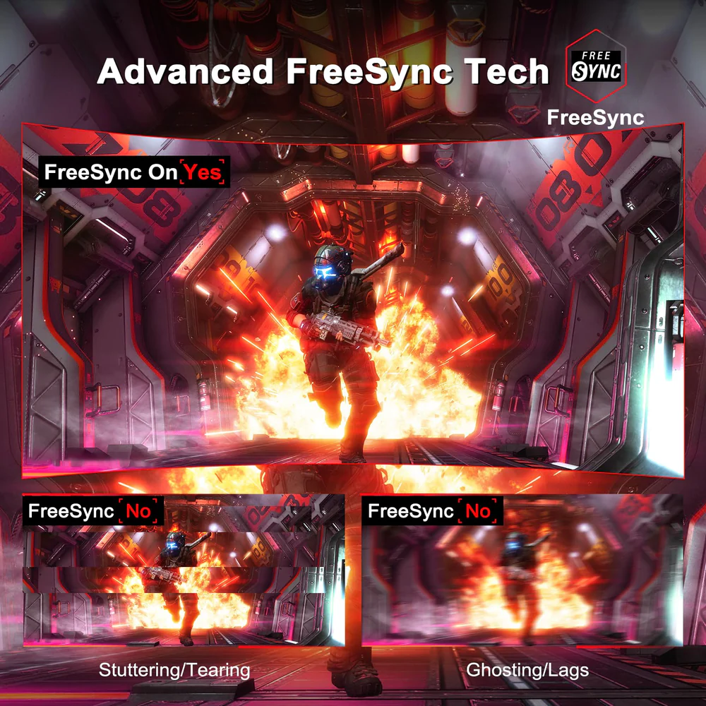 MINIFIRE MFG27C1 27” Curved FHD Monitor – 180Hz, HDMI + DP - Image 5