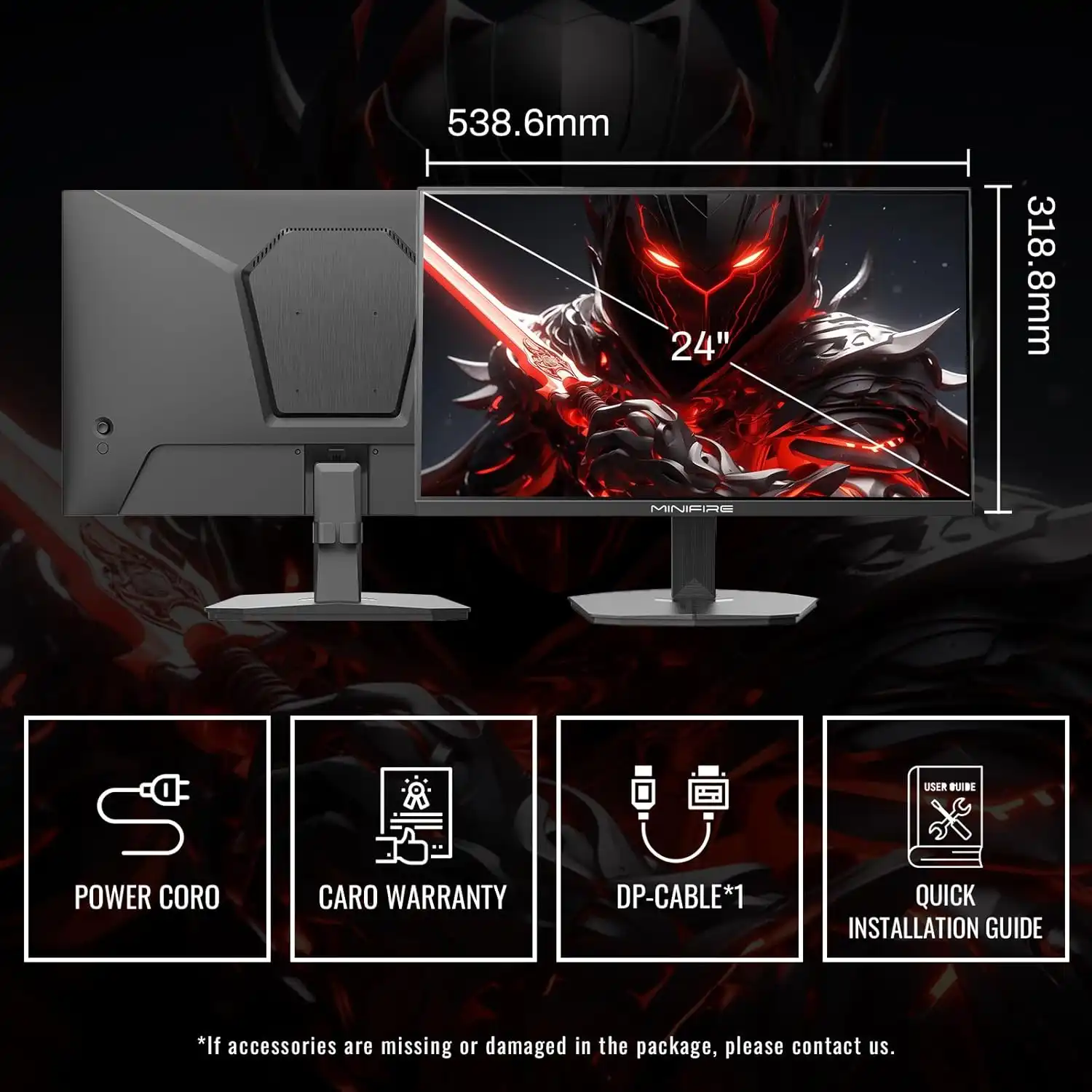 MINIFIRE MFG24F4AL 24" FHD Gaming Monitor 180Hz - Image 6