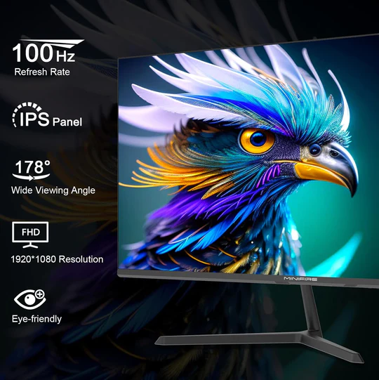 MINIFIRE MF27XAL 27" FHD Monitor 100Hz HDMI VGA - Image 4