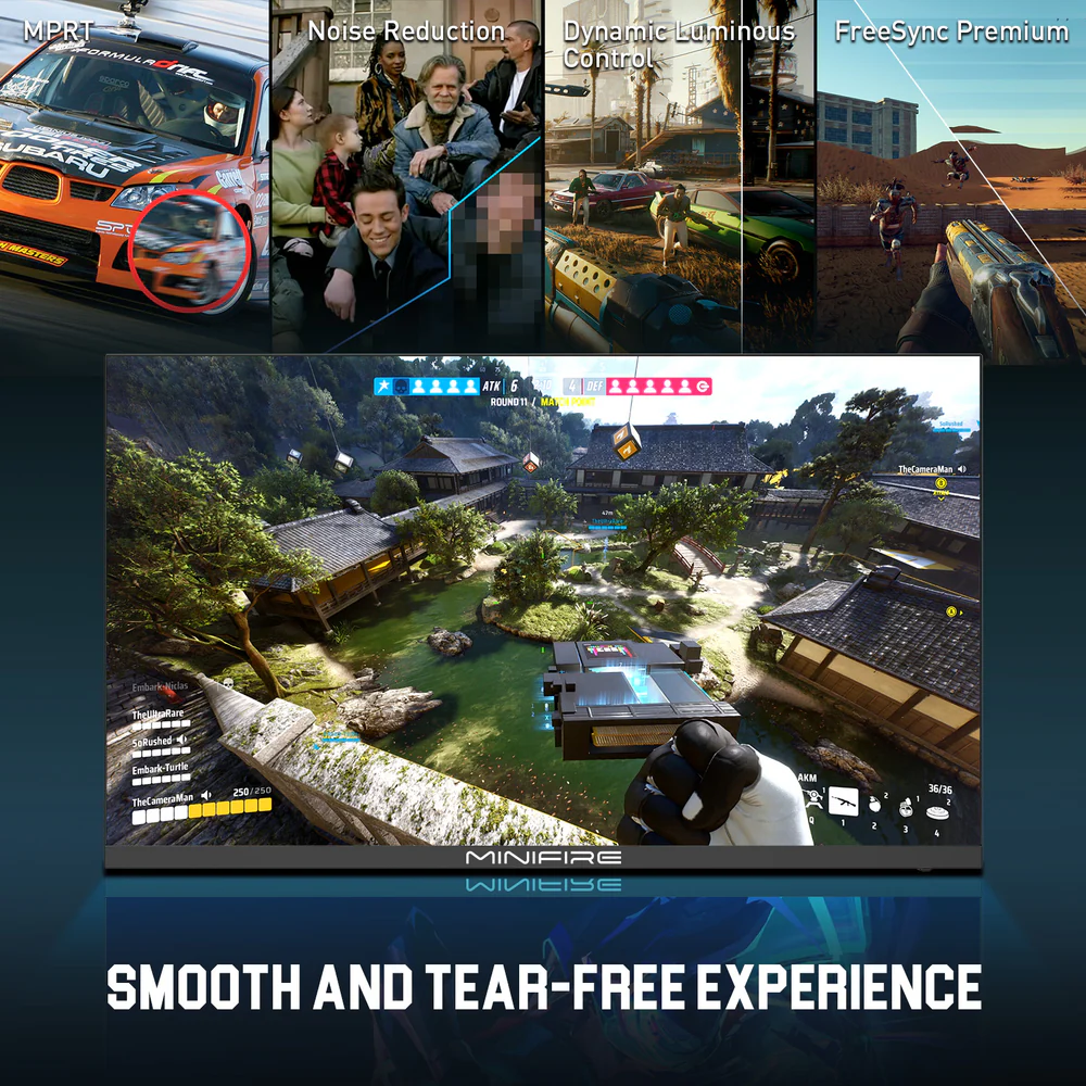 MINIFIRE MFG25X1 PRO 24” FHD Monitor – 300Hz, HDMIx2 + DPx2 - Image 5