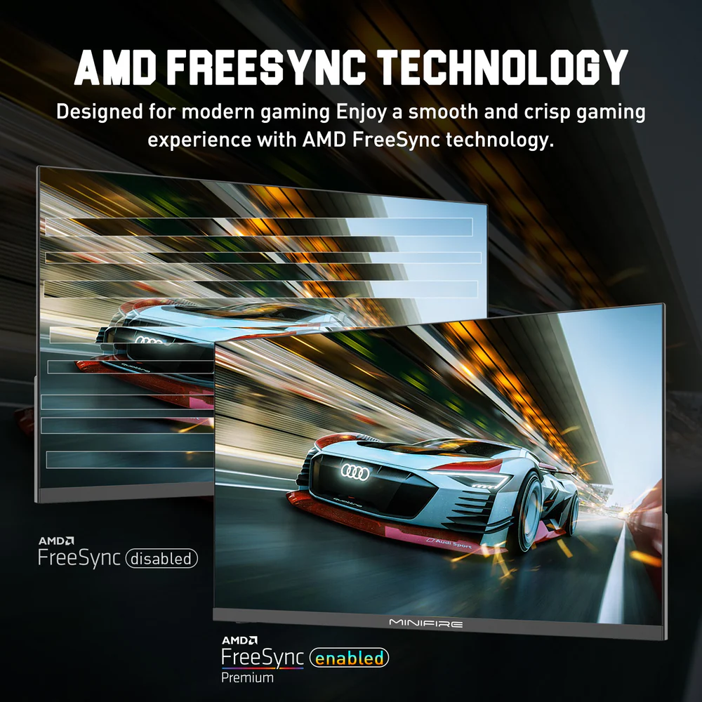 MINIFIRE MFG25X1 PRO 24” FHD Monitor – 300Hz, HDMIx2 + DPx2 - Image 4