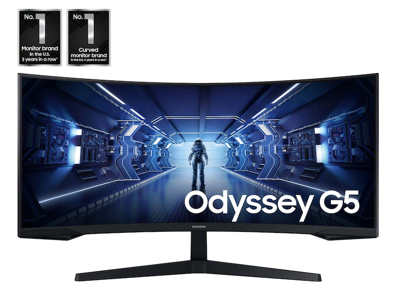 Samsung Odyssey G5 34″ Curved Gaming Monitor – Ultra-WQHD