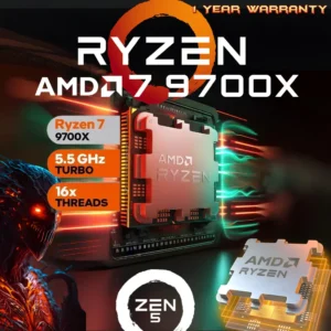 AMD Ryzen 7 9700X 8-Core 3.8 GHz AM5 Processor – Zen 5 Power Efficiency
