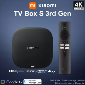 Xiaomi TV Box S (3rd Gen) – 4K UHD Dolby Vision Wi-Fi 6 Google TV