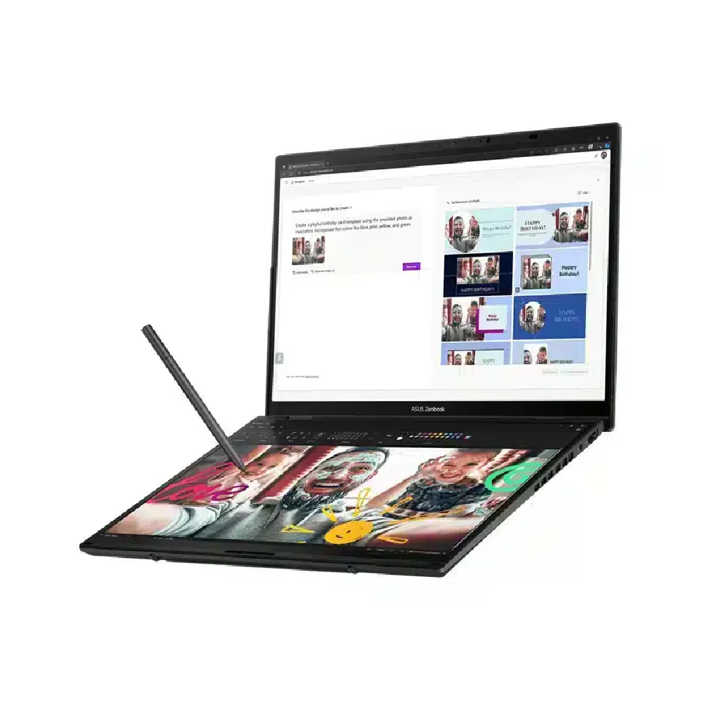 Asus ZenBook Pro Duo 14.5" Touchscreen Detachable Laptop - Intel Core Ultra 9 285H - RAM 32GB - SSD 2TB - Intel Arc ASUS-ZENBOOK-PRO-DUO-14-5-TOUCHSCREEN-DETACHABLE-LAPTOP-INTEL-CORE-ULTRA-9-285H-RAM-32GB-SSD-2TB-INTEL-ARC-WIN-11-UX8406CA-IS99T