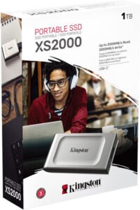 Kingston XS2000 1TB Portable SSD – USB 3.2 Gen 2x2, 2000MB/s, Compact & Durable External Storage