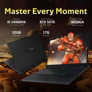 Lenovo Legion 5 15IRX10 Gaming Laptop – Intel Core i9-14900HX, RTX 5070, 32GB DDR5, 1TB SSD, OLED