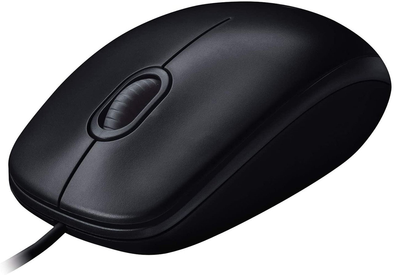 Logitech M90 USB Mouse - Reliable Optical Tracking & Ambidextrous Design