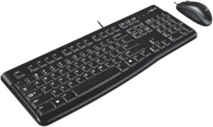 Logitech MK120 wired keyboard and mouse combo 920-002546 front view