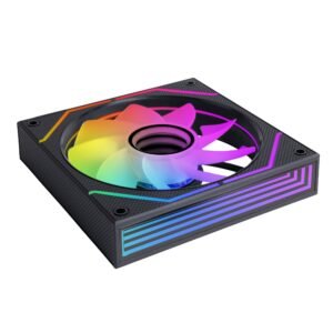 Mars Gaming MF-3DPROX2R 2x 120mm ARGB fan kit with reverse blades - front view