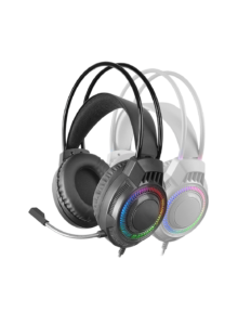 Mars Stereo Gaming Headset 3.5mm Jack Audio USB LED Power Black - Immersive Stereo Sound
