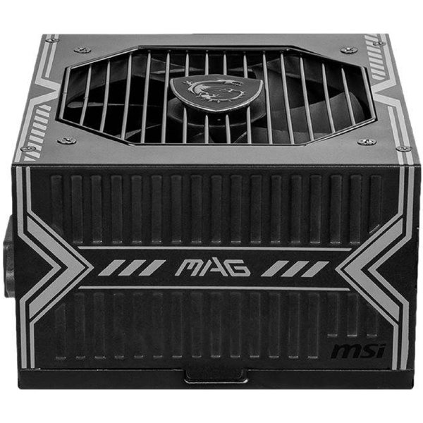 MSI MAG A650BN 650W power supply side view with fan